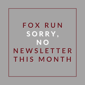 A message stating that there will be no newsletter this month.